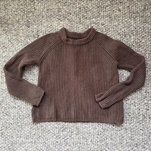 Quince Chocolate Brown Women's Crew Neck Sweater